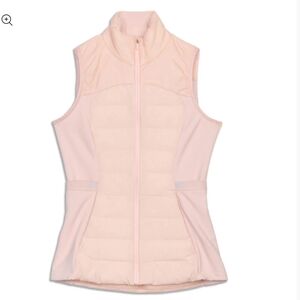 Lululemon Down for It All Vest, Sz 8, in Pink Mist, Like New